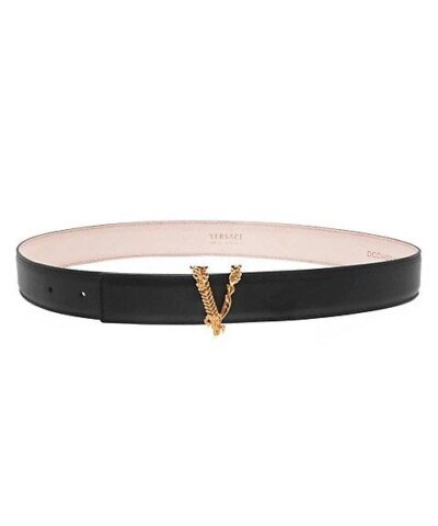 Versace Virtus Leather Belt