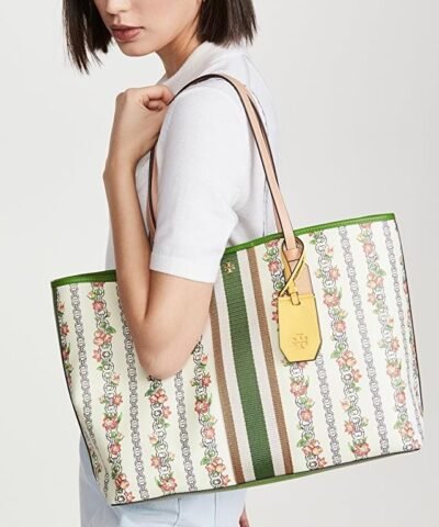 Tory Burch Floral Canvas Tote
