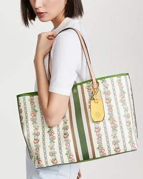 Tory Burch Floral Canvas Tote