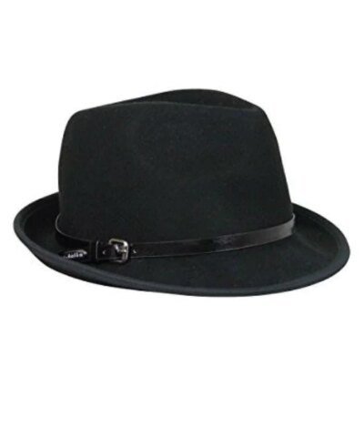 Calvin Klein Wool Belted Fedora Black - Fashionbarn shop