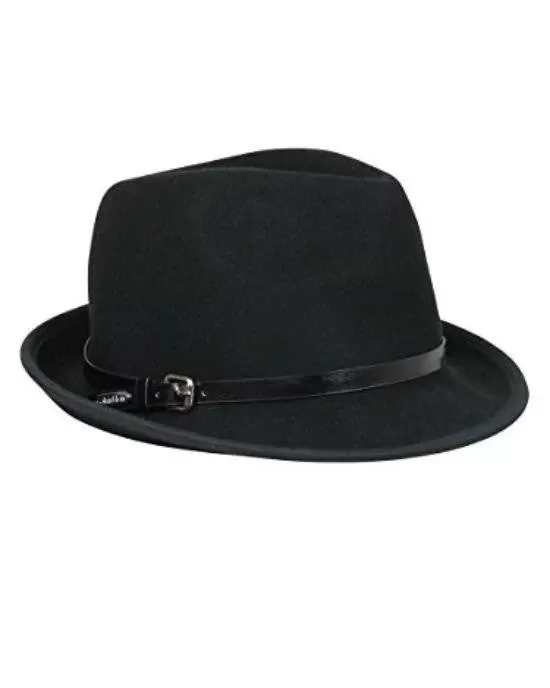 Calvin Klein Wool Belted Fedora Black - Fashionbarn shop