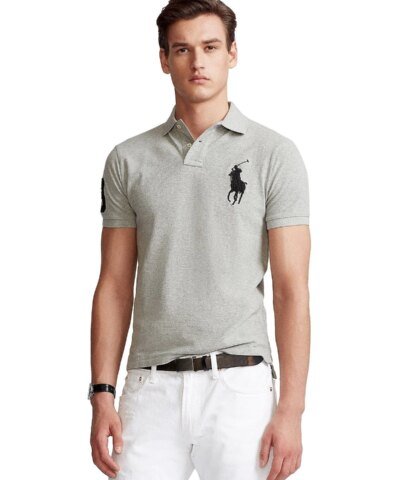 Polo Ralph Lauren Big Pony Custom Slim Fit Mesh Polo Shirt