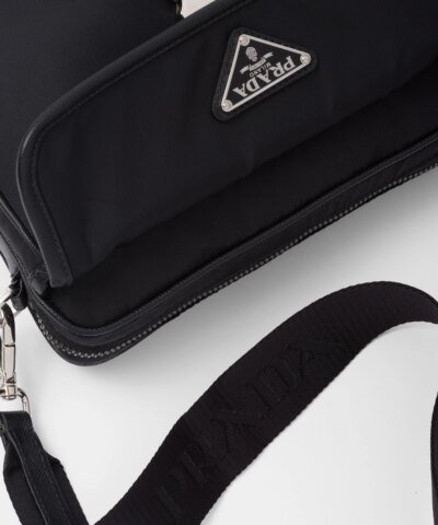 Prada Re-Nylon and Saffiano Leather Shoulder Bag
