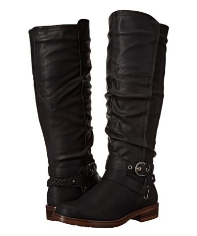 XOXO Womens Martin Closed Toe Knee High Riding Boots