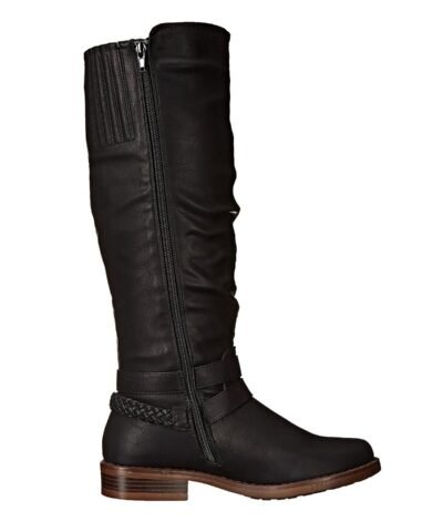 XOXO Womens Martin Closed Toe Knee High Riding Boots