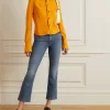 Mother The Insider Cropped High-Rise Flared Jeans