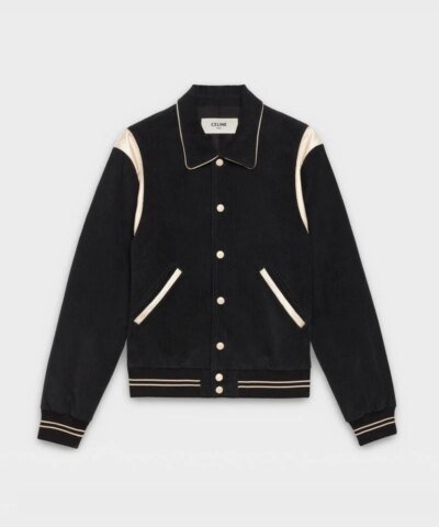 Celine Men's Teddy Jacket In Corduroy