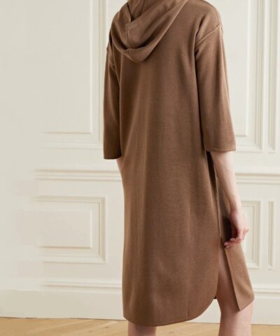 Max Mara Lerici Hooded Wool Dress