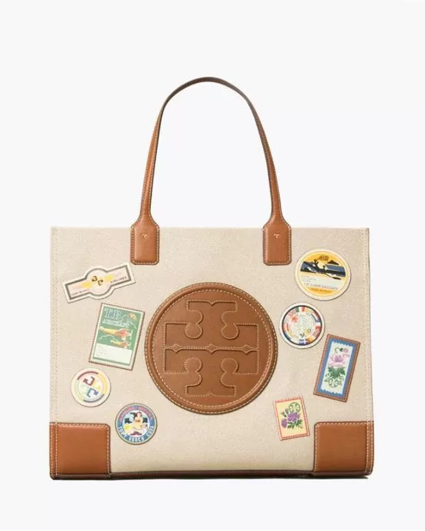 Tory Burch Natural Ella Patches Tote Bag