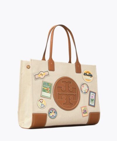 Tory Burch Natural Ella Patches Tote Bag