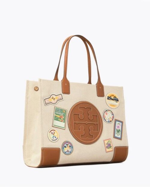 Tory Burch Natural Ella Patches Tote Bag