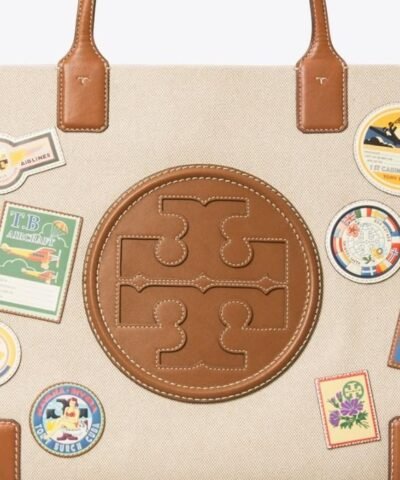 Tory Burch Natural Ella Patches Tote Bag