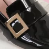 Roger Vivier RV Mini Buckle Loafers In Black