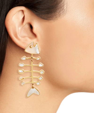 Tory Burch Fish Multi-Color Mismatched Earring