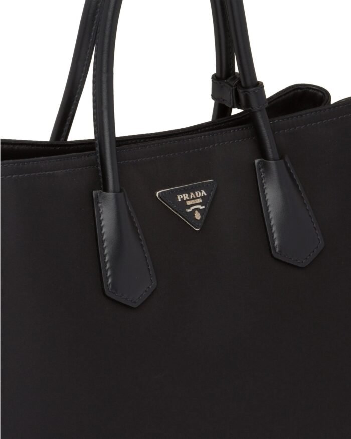 Prada Double Nylon And Saffiano Leather Bag