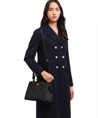 Prada Double Nylon And Saffiano Leather Bag