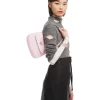 Prada Cleo Brushed Leather Shoulder Bag With Flap, Orchid Pink