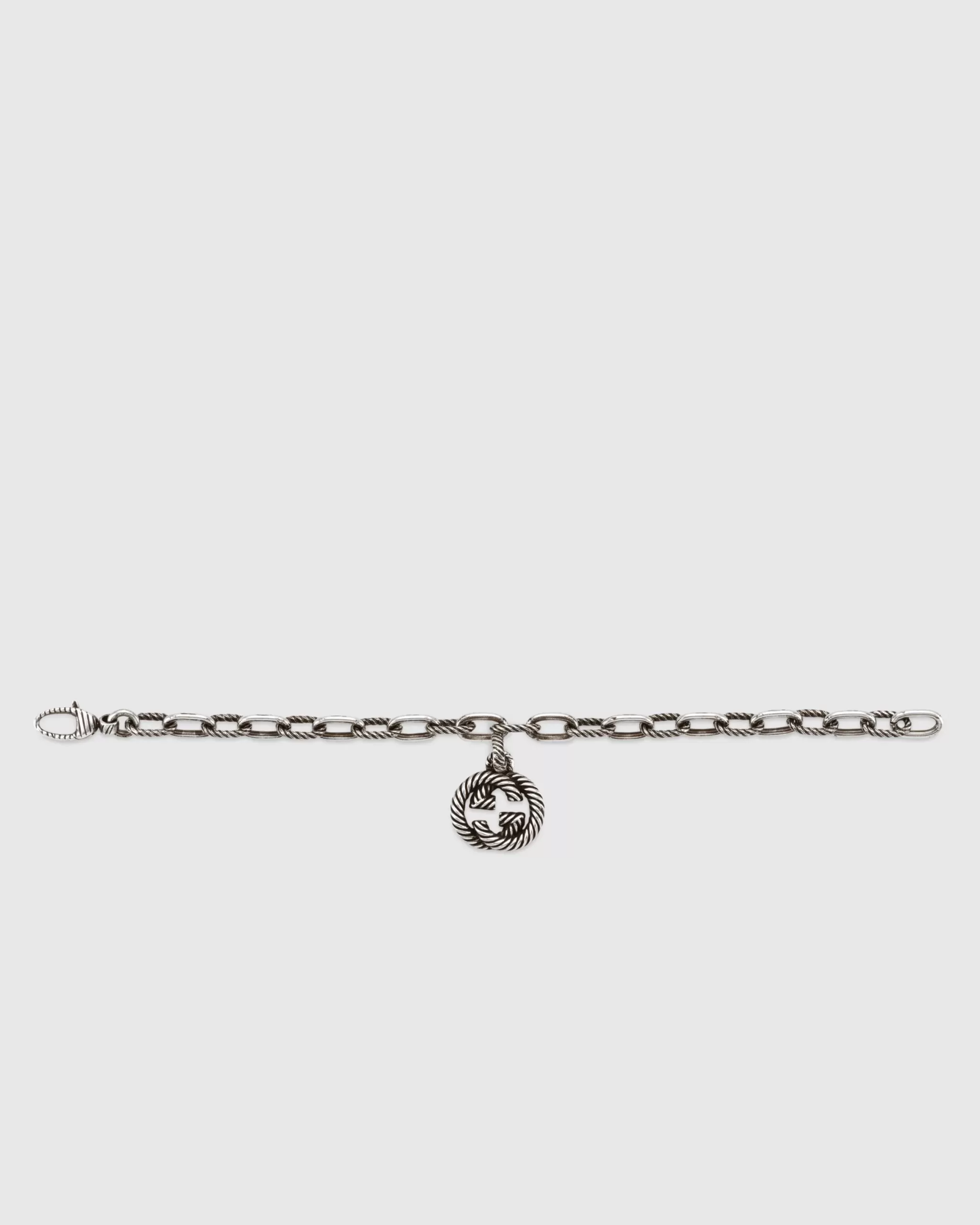 Gucci Silver bracelet with Interlocking G