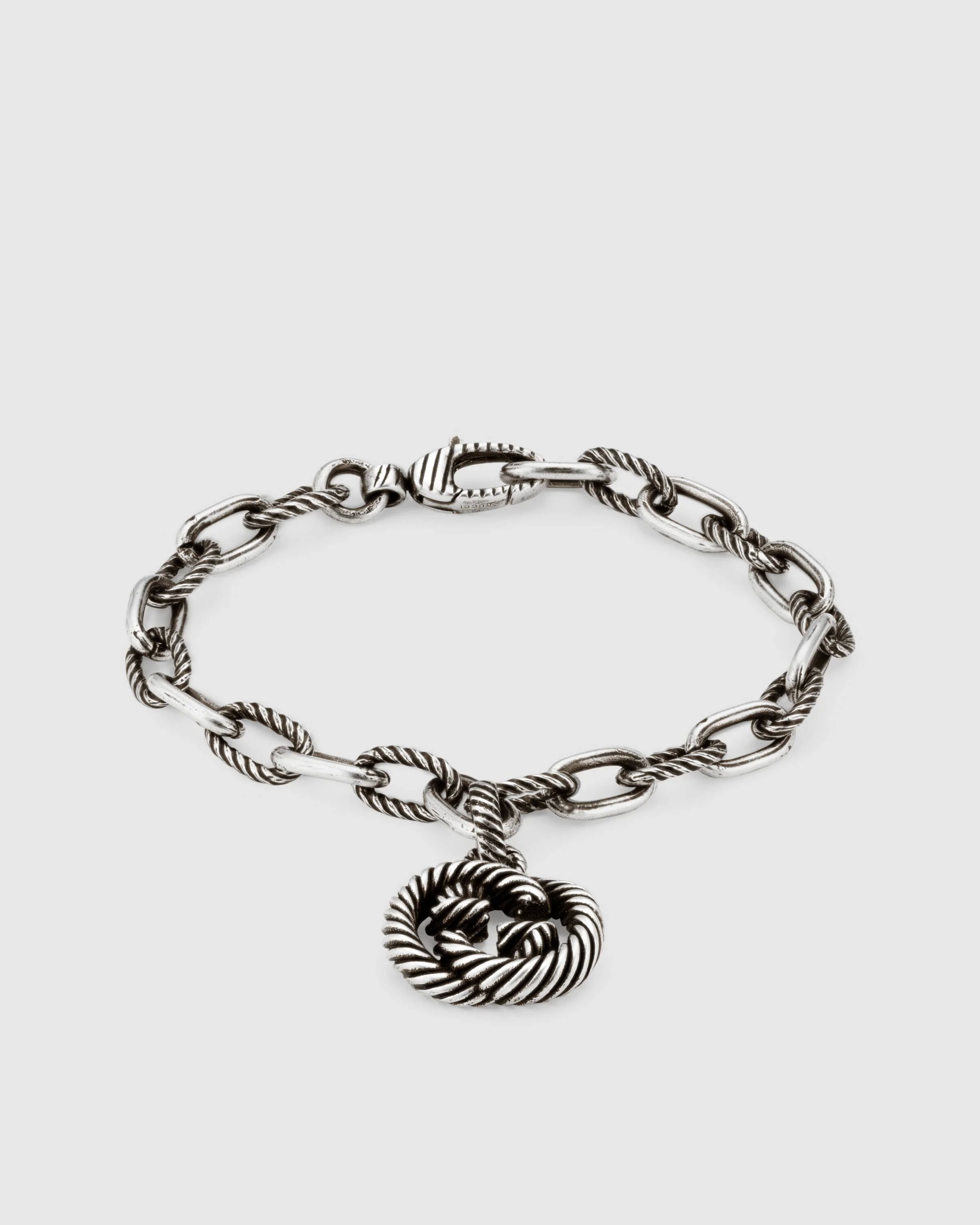 Gucci Silver bracelet with Interlocking G