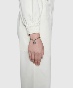 Gucci Silver bracelet with Interlocking G
