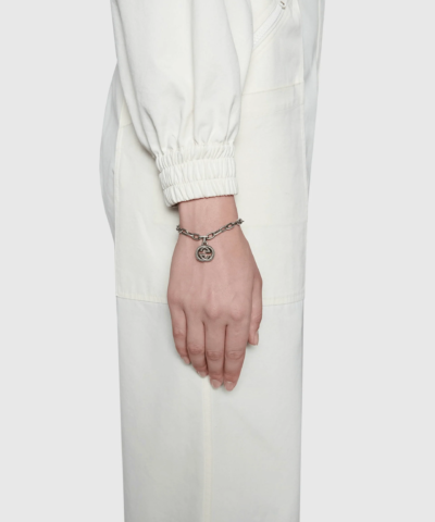 Gucci Silver bracelet with Interlocking G