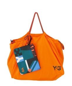 Y-3 Oversized Logo Print Tote Bag