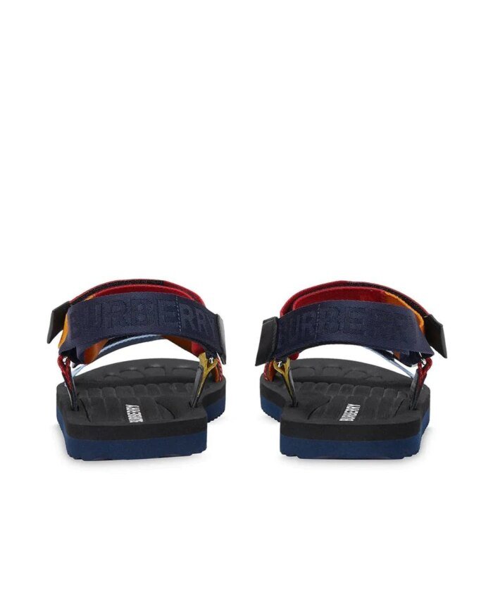 Burberry Women's Patterson Colorblock Logo Sport Sandals