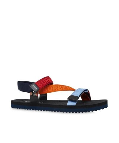 Burberry Women's Patterson Colorblock Logo Sport Sandals
