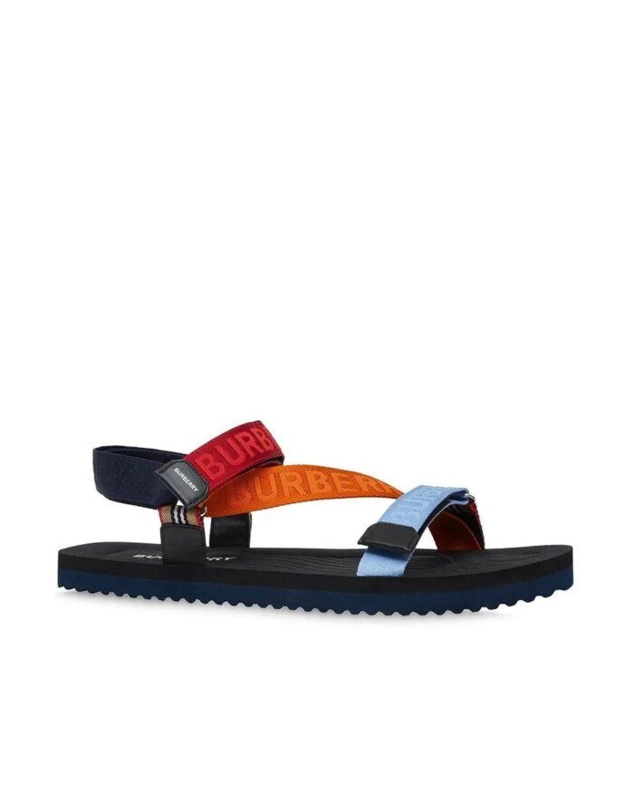 Burberry Women's Patterson Colorblock Logo Sport Sandals