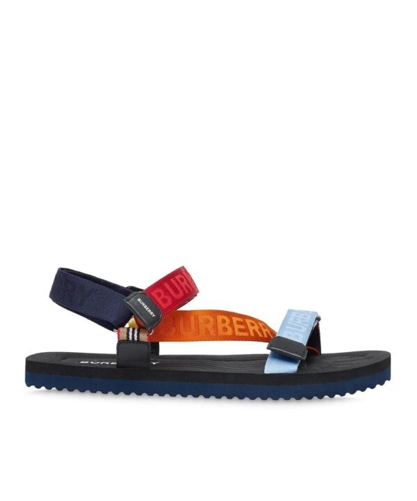 Burberry Patterson Colorblock Logo Sport Sandals