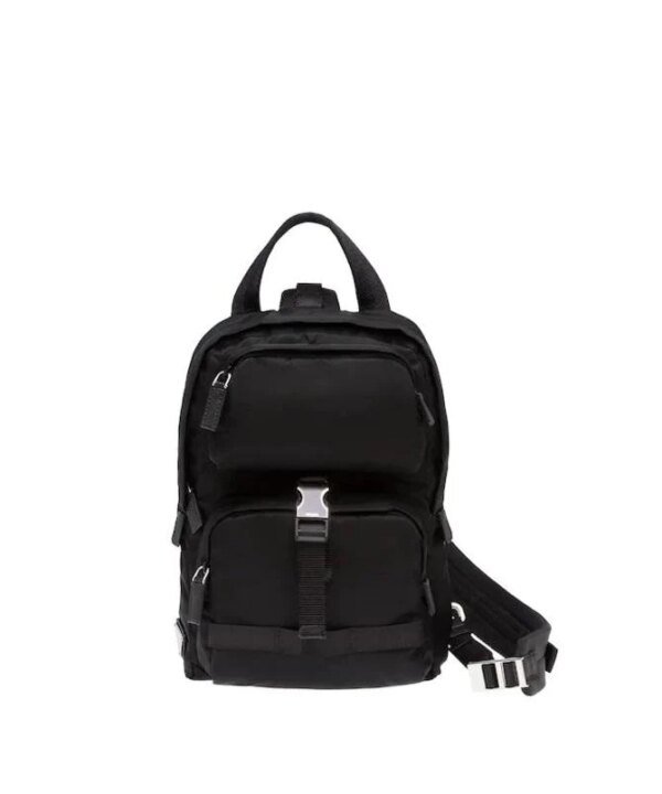 Prada Nylon Backpack In Black