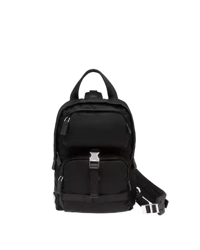 Prada Nylon Backpack In Black