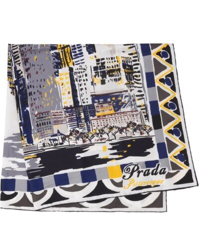 Prada Pittoresque New York Printed Foulard