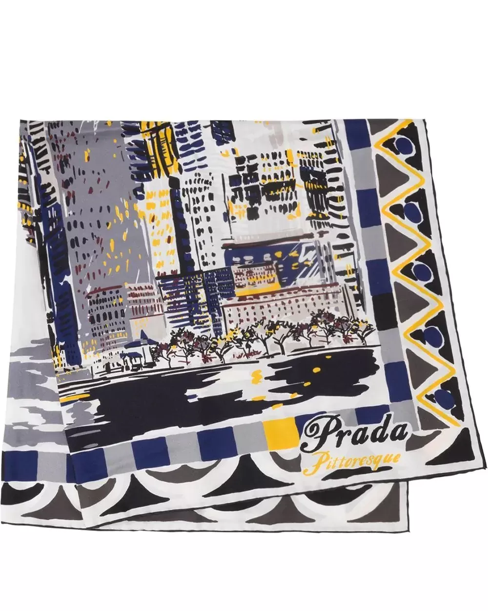 Prada Pittoresque New York Printed Foulard