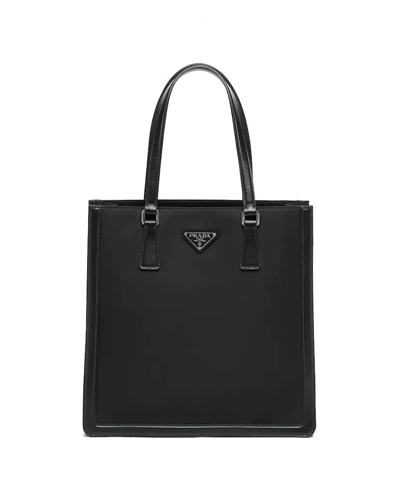Prada Leather and Nylon Tote Bag