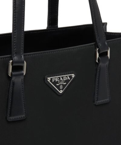 Prada Leather and Nylon Tote Bag