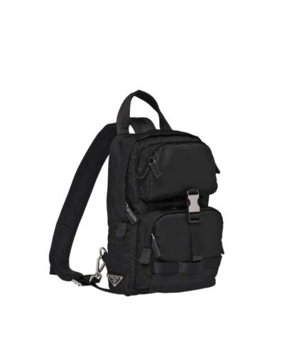 Prada Nylon Backpack In Black