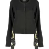 Versace Jeans Couture Foulard Accent Cardigan, Black