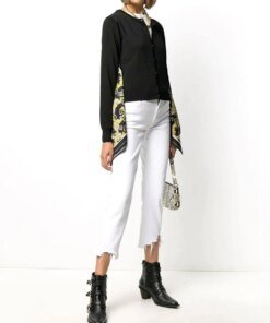 Versace Jeans Couture Foulard Accent Cardigan, Black
