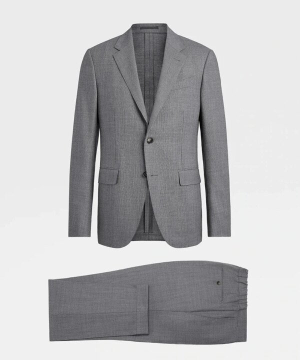 Ermenegildo Zegna Men's Gray houndstooth Two-Piece Suit
