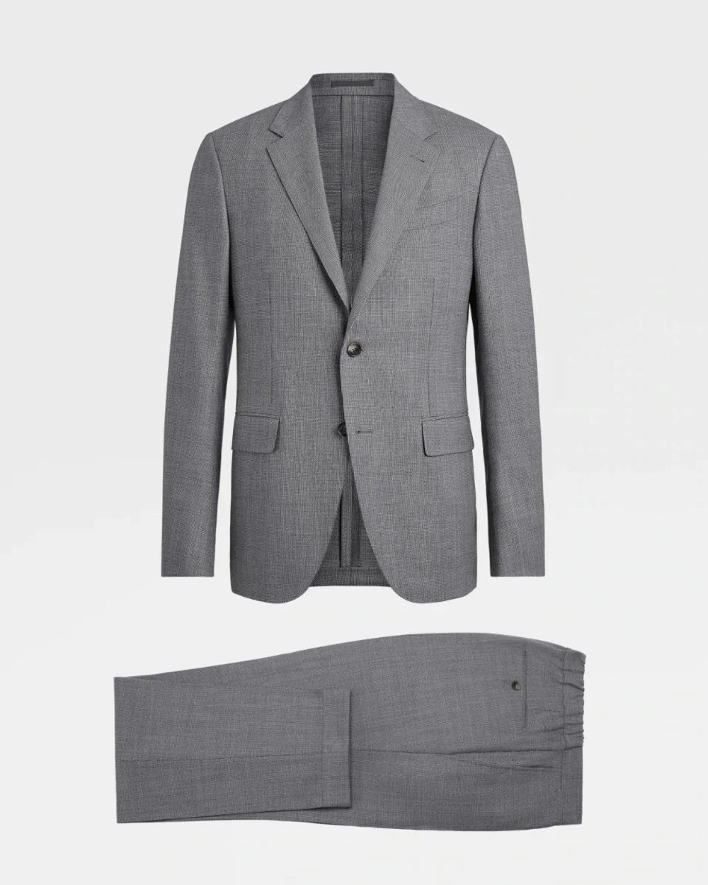 Ermenegildo Zegna Men's Gray houndstooth Two-Piece Suit