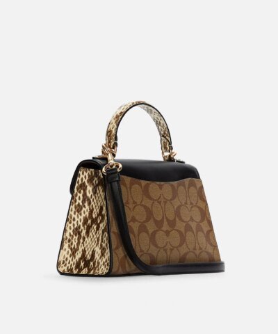 Coach Pepper Satchel In Signature Canvas