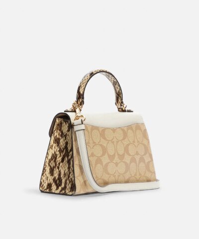 Coach Pepper Satchel In Signature Canvas