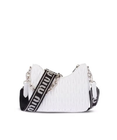 Miu Miu Ciré Matelassé Shoulder Bag