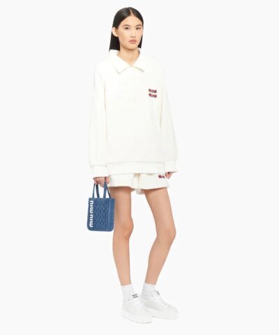 Miu Miu Matelassé Denim Handbag