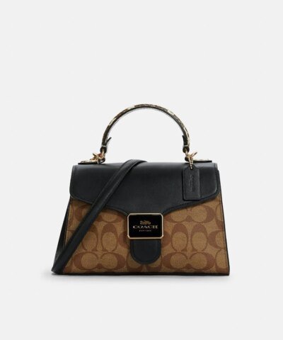 Coach Pepper Satchel In Signature Canvas