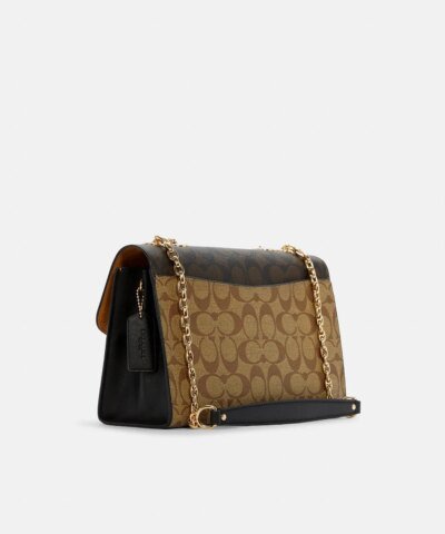 Coach Lane Shoulder Bag In Blocked Signature Canvas