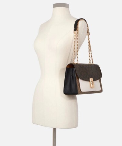 Coach Lane Shoulder Bag In Colorblock Signature Canvas