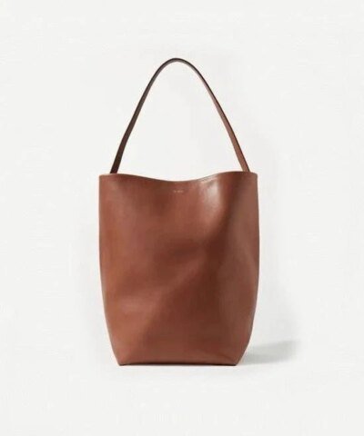 The Row Park Medium Leather Tote