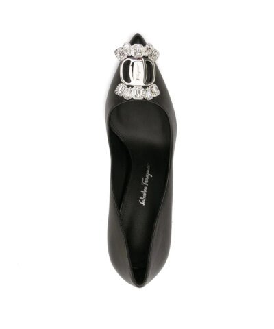 Salvatore Ferragamo Hailey Crystal-Embellished 100mm Pumps